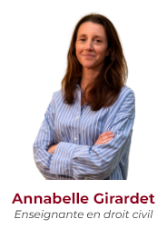 Annabelle Girardet, enseignante en droit civil chez Major Droit